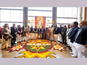 Shri Mahana Performs Ram Stuti Atlegislators Meet img 2