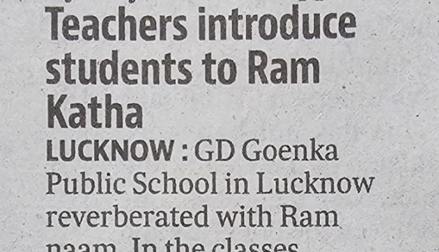 Teachers Introduce Students to Ram Katha